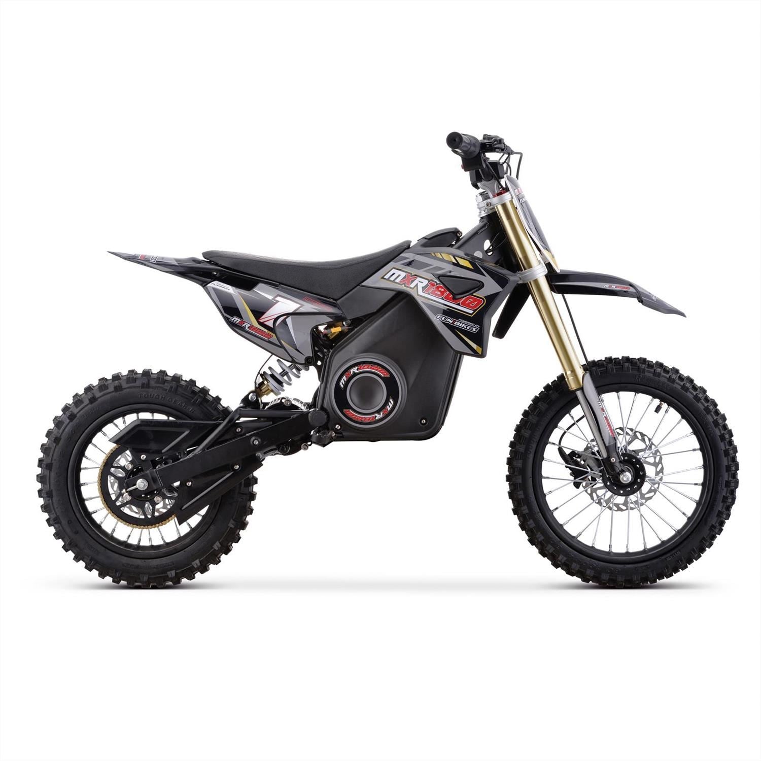 FunBikes MXR 1800w 48v Li 14/12 68cm Grey Kids Electric Dirt Bike 2025 image 5