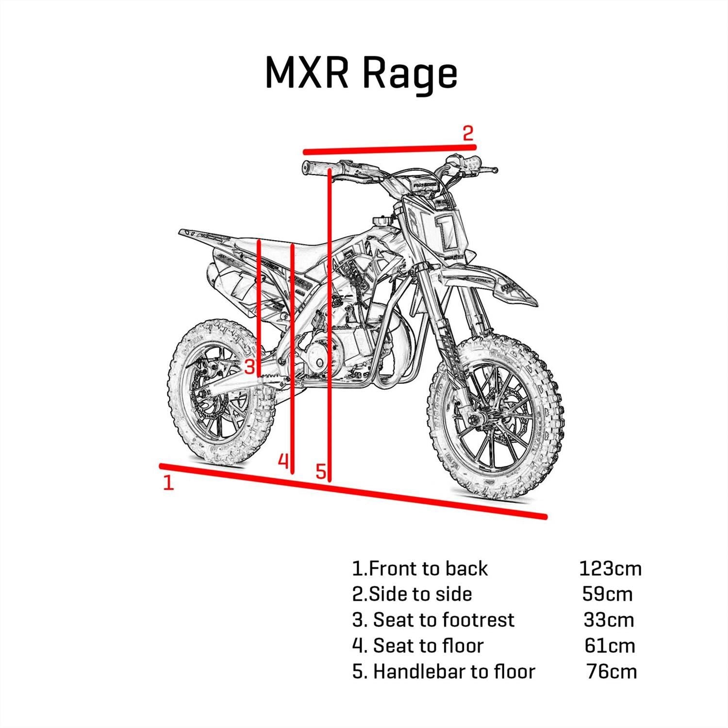FunBikes MXR "50" Rage 10/10 61cm Premium Green Kids Dirt Bike image 3