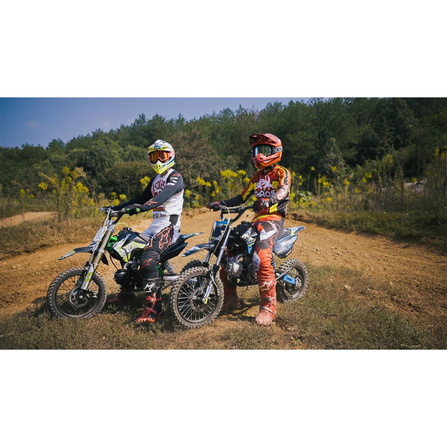 M2R Racing KXF125 120cc 14/12 76cm Black Green Pit Bike image 7