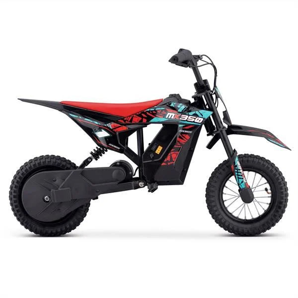 FunBikes MX350 350w 36v 4ah 12/12 51cm Lithium Red Electric Kids Dirt Bike image 3